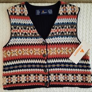 Vtg Liz Claiborn Sweater Vest